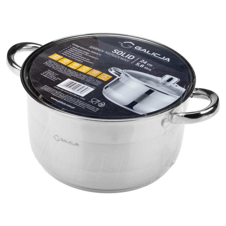 Garnek nierdzewny SOLID 24cm 5,8L